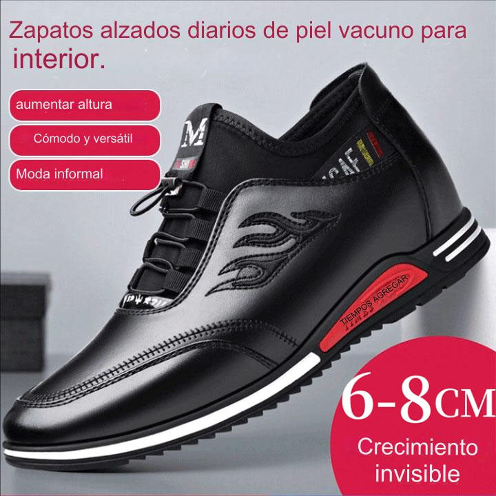 【39-44】2025 nuevos zapatos casuales de cuero para hombres de verano