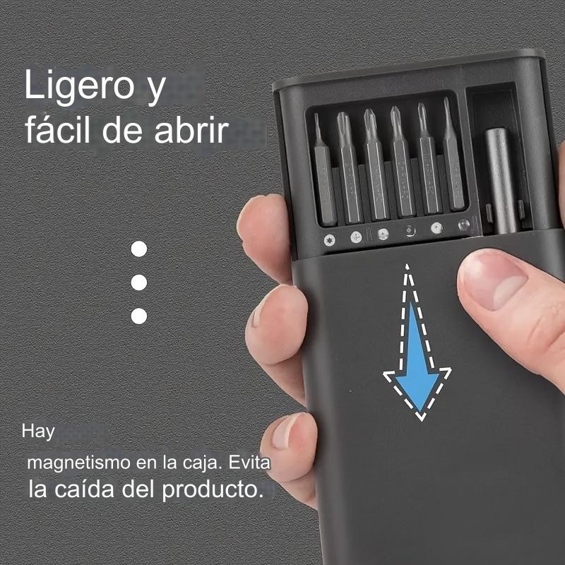 👍【Súper Descuento】🔥【24 en 1】Un juego de destornilladores magnéticos de precisión imprescindible para el hogar