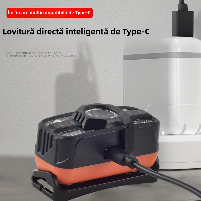 🌟💡Faros LED de inducción con carga USB inteligente