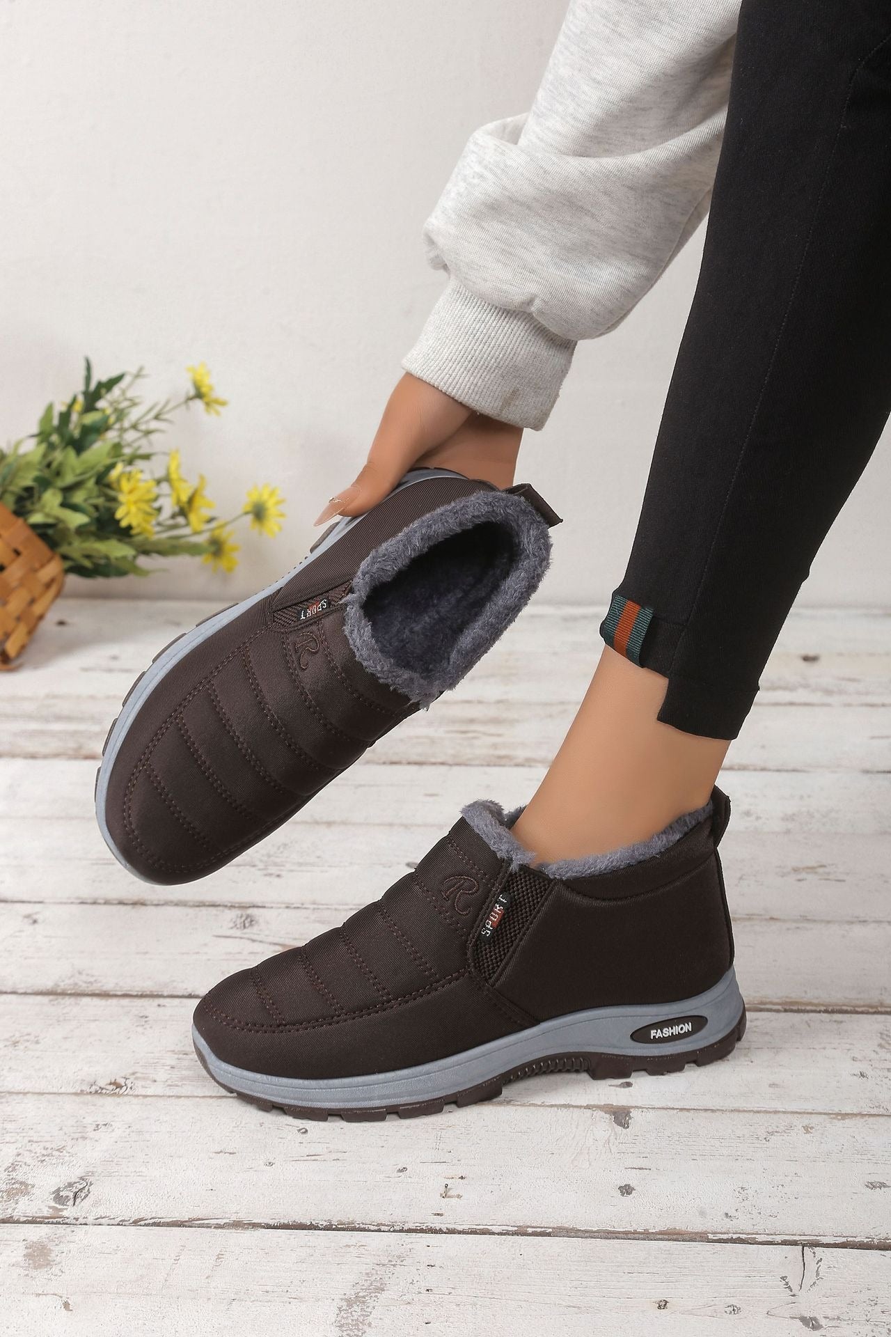 đ„ă35-48ăUnisex zimnĂ© bavlnenĂ© topĂĄnky, teplĂ©, pohodlnĂ©, protiĆĄmykovĂ© a odolnĂ© voÄi chladu