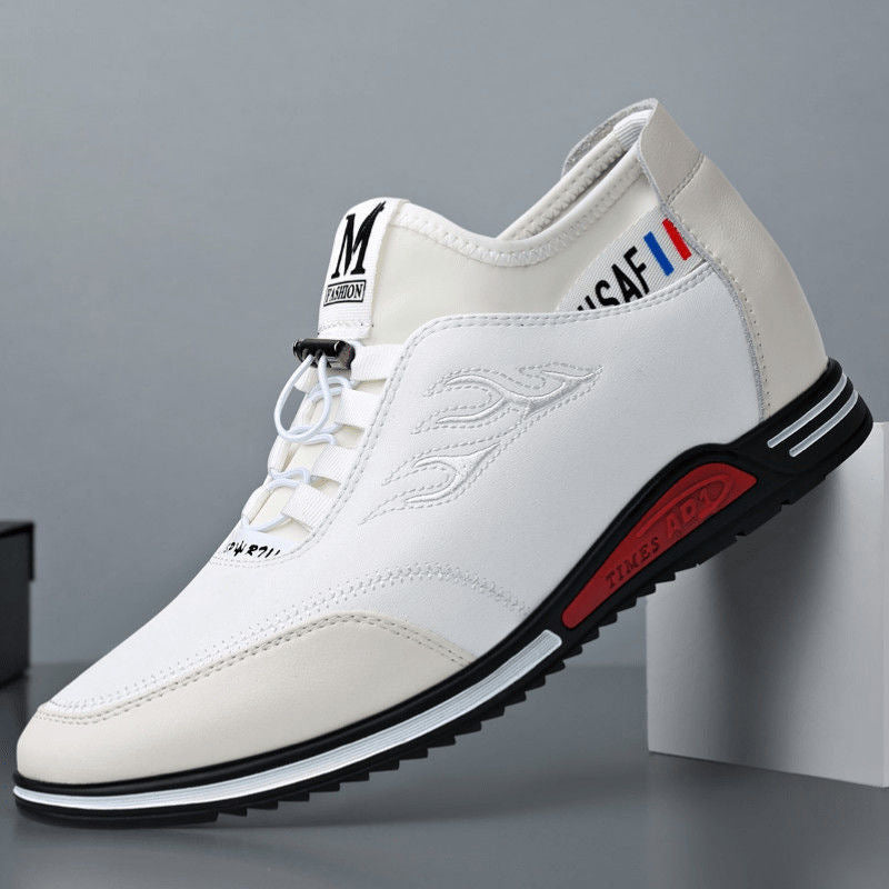 【39-44】2025 nuevos zapatos casuales de cuero para hombres de verano