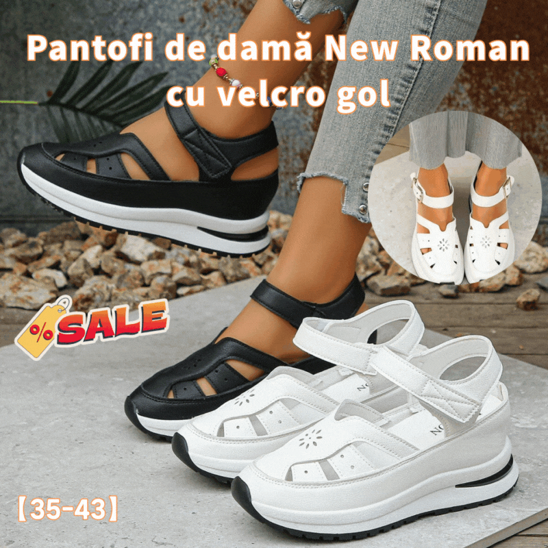 š„ćVĆ¢nzÄri fierbinČićšøPantofi de damÄ New Roman cu velcro gol