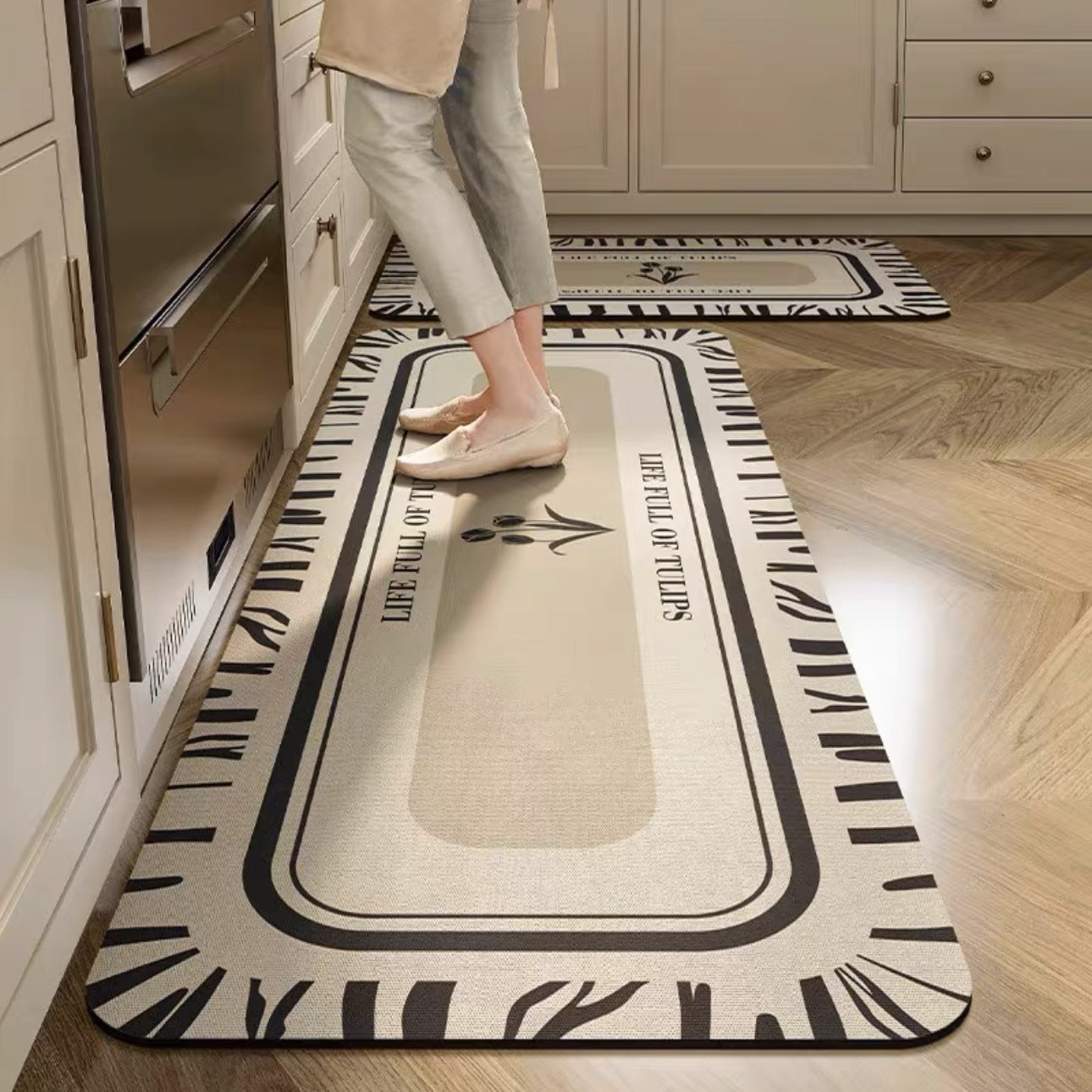 💥💥【se venden como pan caliente】Alfombras de cocina y baño antideslizantes y muy absorbentes