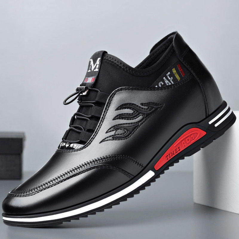 【39-44】2025 nuevos zapatos casuales de cuero para hombres de verano