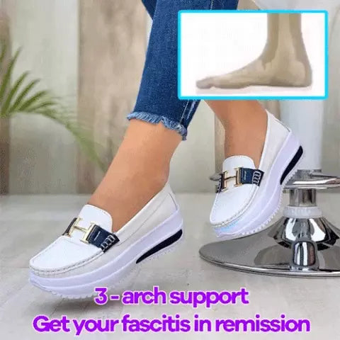 🩰【Reducere Limitată】Pantofi Femei Confortabili Cu Talpă Groasă și PU, Stil Casual