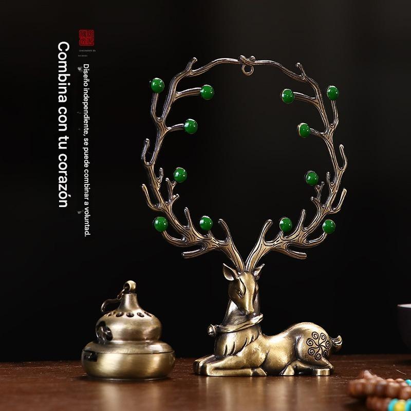 💖🌟🦌Riqueza próspera, larga vida, quemador de incienso + adornos de aromaterapia