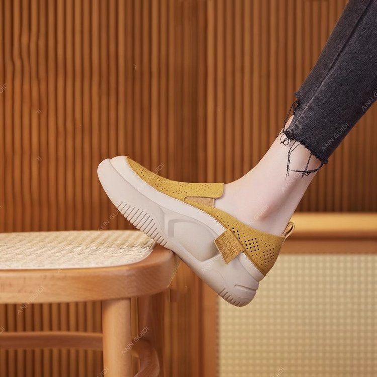 【35-40】👟🎇Pantofi retrò pentru tort de burete cu tăietură joasă pentru primăvară și vară 2025💖