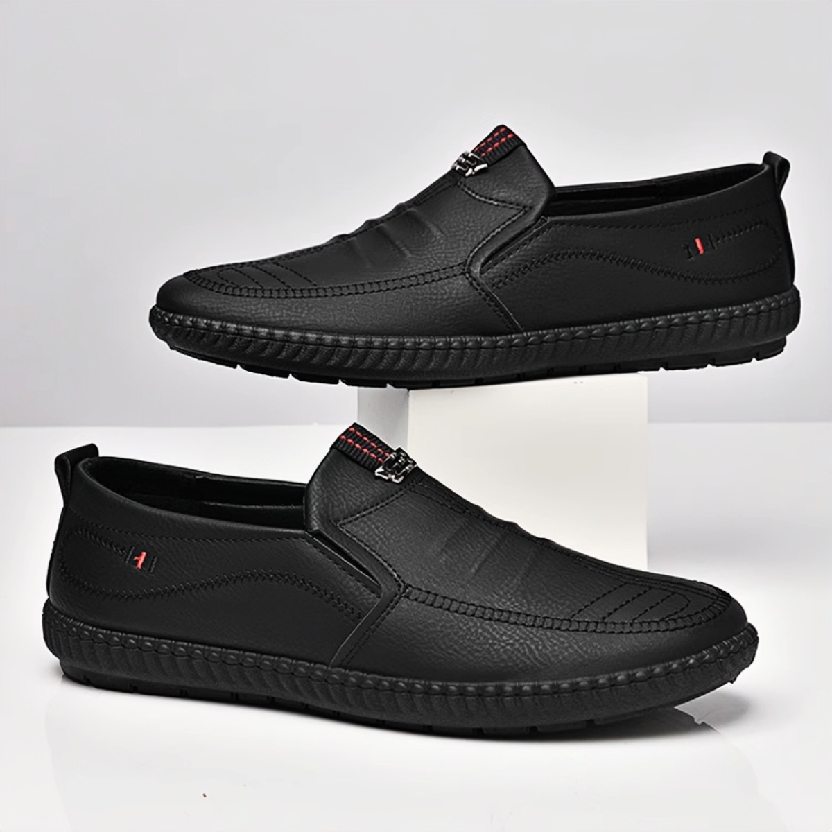 Pantofi casual din piele cu talpă moale pentru bărbați