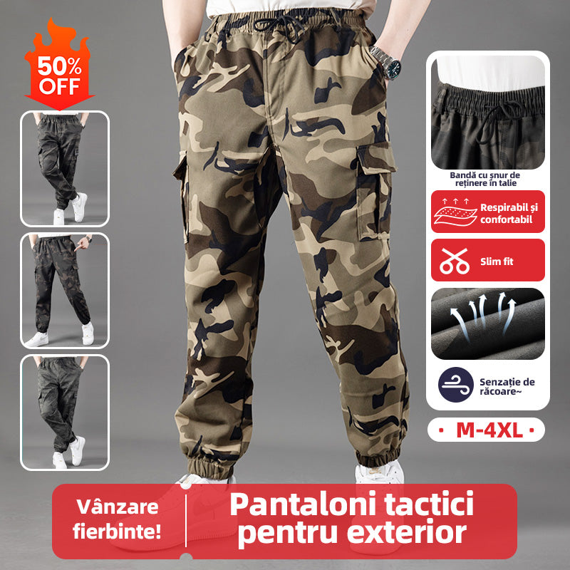 š„SalopetÄ elasticÄ Ć®n zona inghinalÄ, pantaloni cu manČetÄ lejerÄ Či rezistentÄ la uzurÄ, pantaloni de lucru pentru agrement Ć®n aer liberć45-110kgć