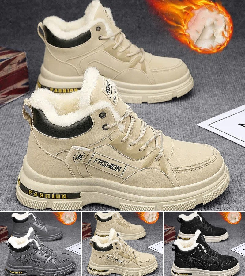 👞【39-44】2024 nuevas botas Martin cálidas de terciopelo grueso de invierno para hombres