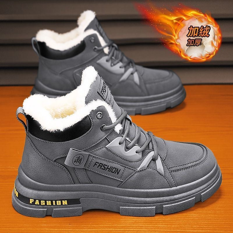 👞【39-44】2024 nuevas botas Martin cálidas de terciopelo grueso de invierno para hombres