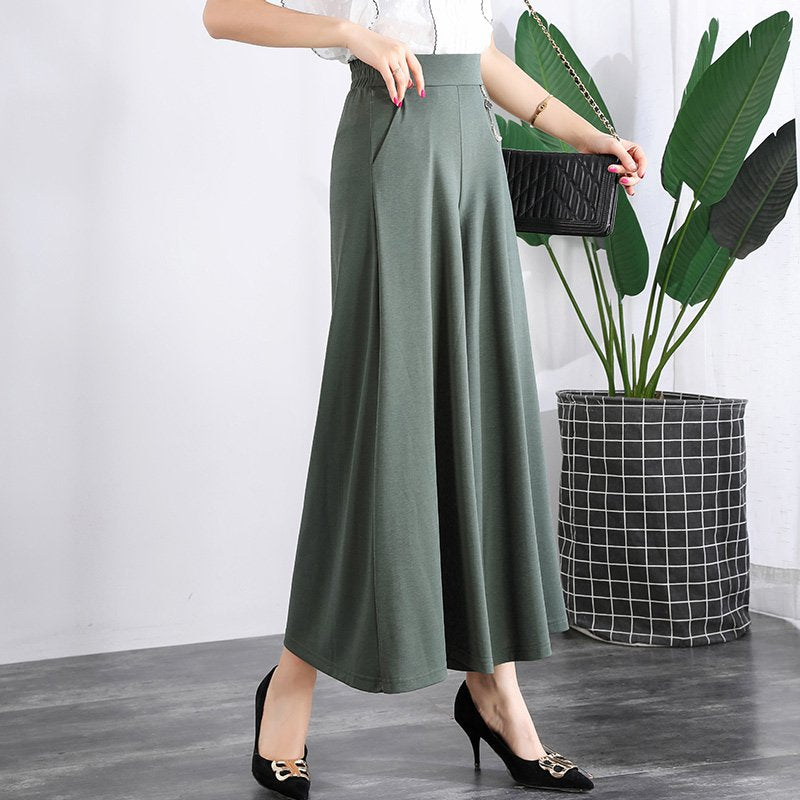 👖❤️【M-5XL】 Nové dámske letné široké nohavice z ľadového hodvábu na rok 2025