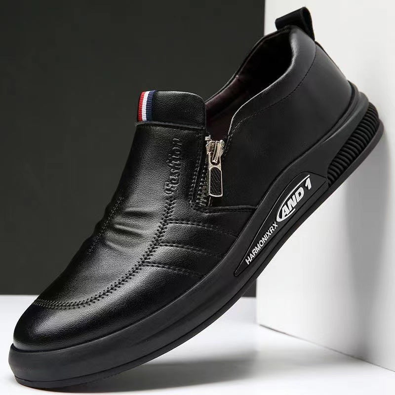 【39-44】 2025 nuevos zapatos casuales de negocios con suela blanda para hombres