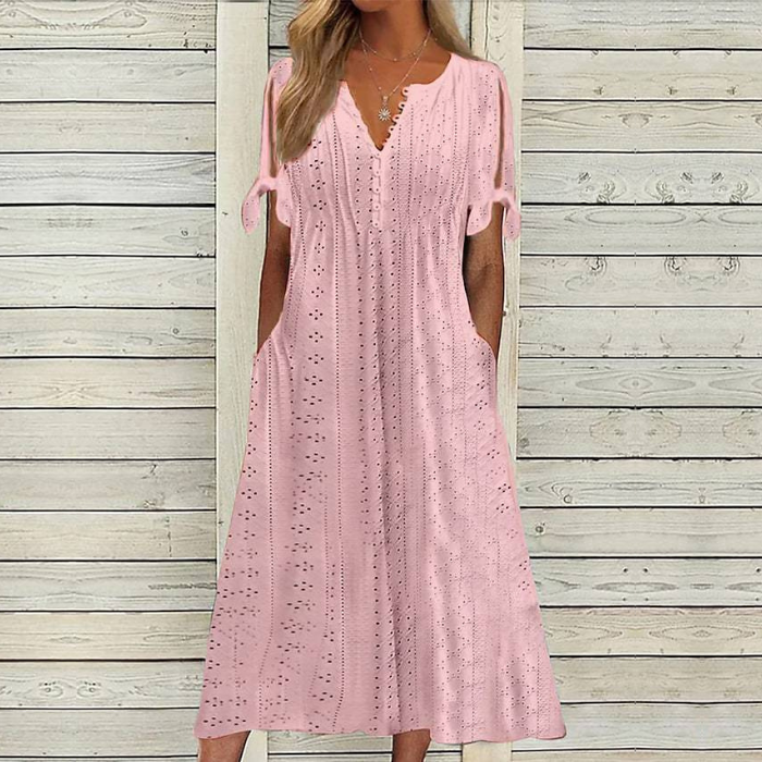 👗【Oferta ograniczona czasowo】Damska wyszczuplająca sukienka z wysokim stanem w dużych rozmiarach 2026 – elegancka, wygodna i oddychająca, łatwa do stylizacji