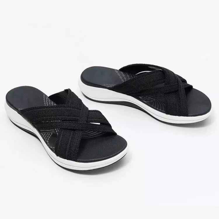 【35-43】🍃👡Sandale de dama de vară mărime mare cu platforma talpa ortopedica