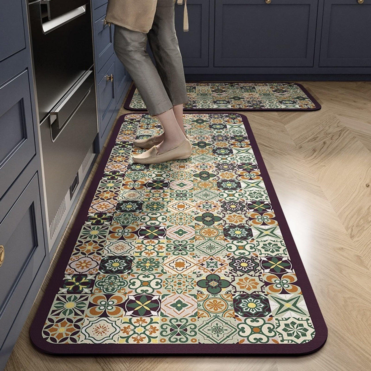 💥💥【se venden como pan caliente】Alfombras de cocina y baño antideslizantes y muy absorbentes