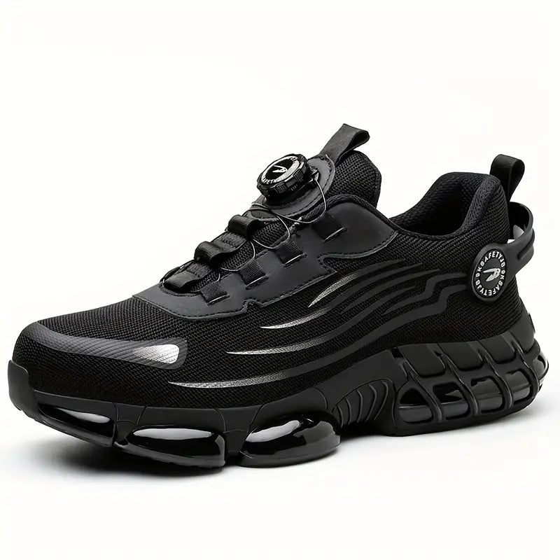 😎 Ležérna pracovná obuv s oceľovou špičkou, pohodlná protišmyková bezpečnostná obuv, odolná proti nárazom a prepichnutiu