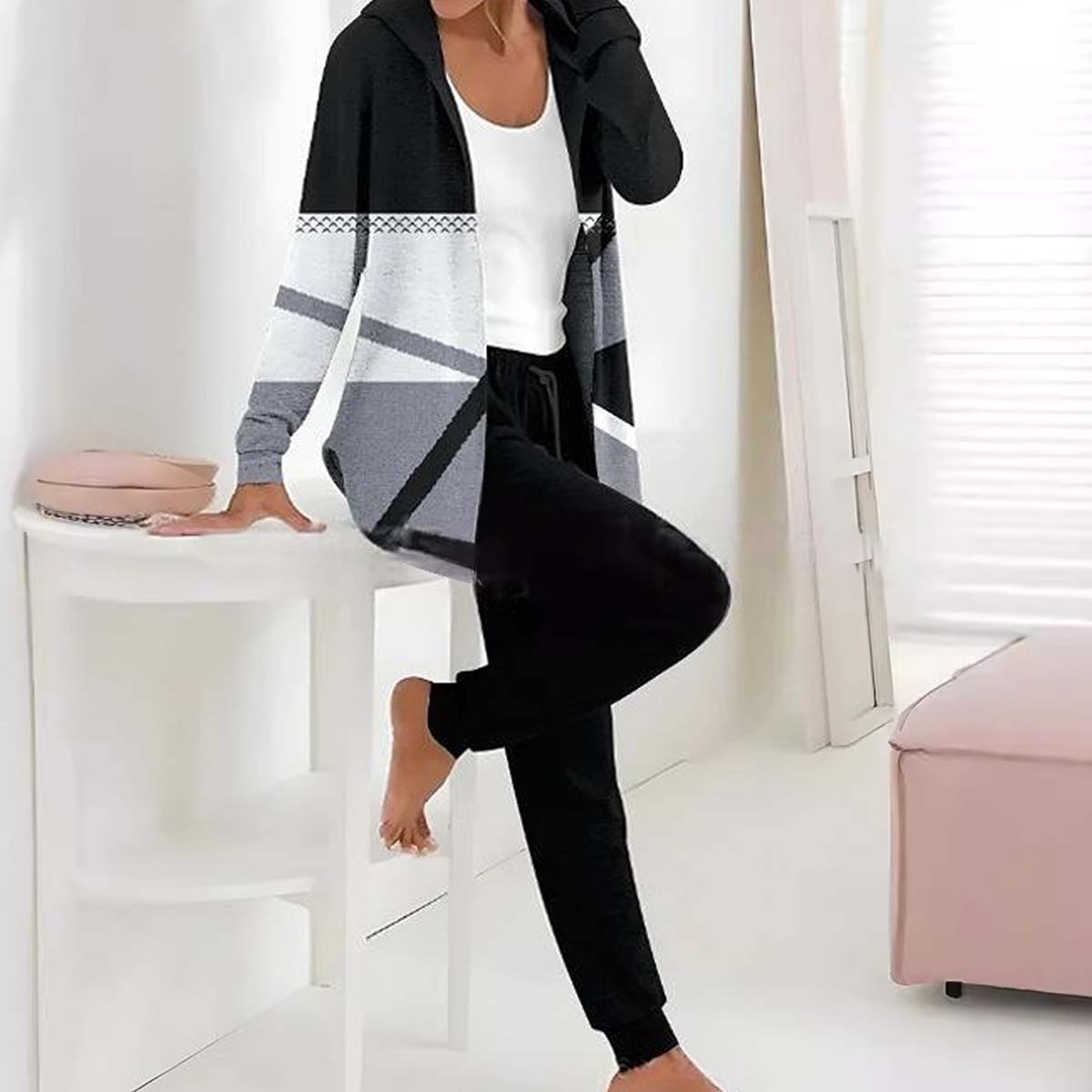 💖 Nuevo conjunto de algodón sencillo para otoño e invierno 2025