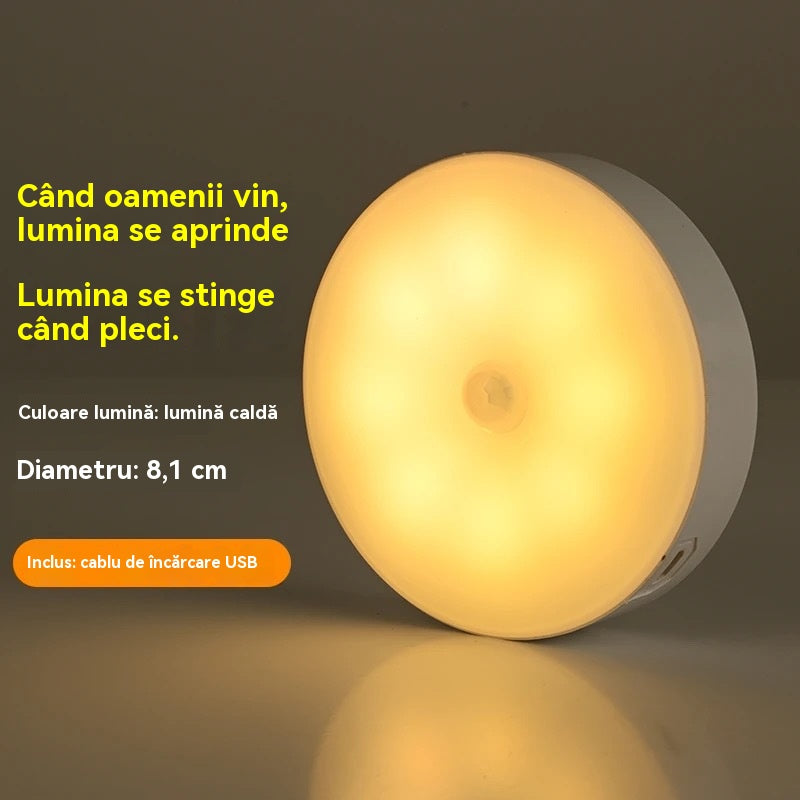 🏡💡【Compra 1 y llévate 1 gratis】Luz LED inteligente que detecta el cuerpo humano, fácil de cargar y práctica