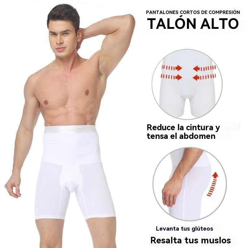 🔥【Compra 1, llévate 1 gratis】Pantalones moldeadores de cintura alta transpirables y de alta elasticidad para hombre
