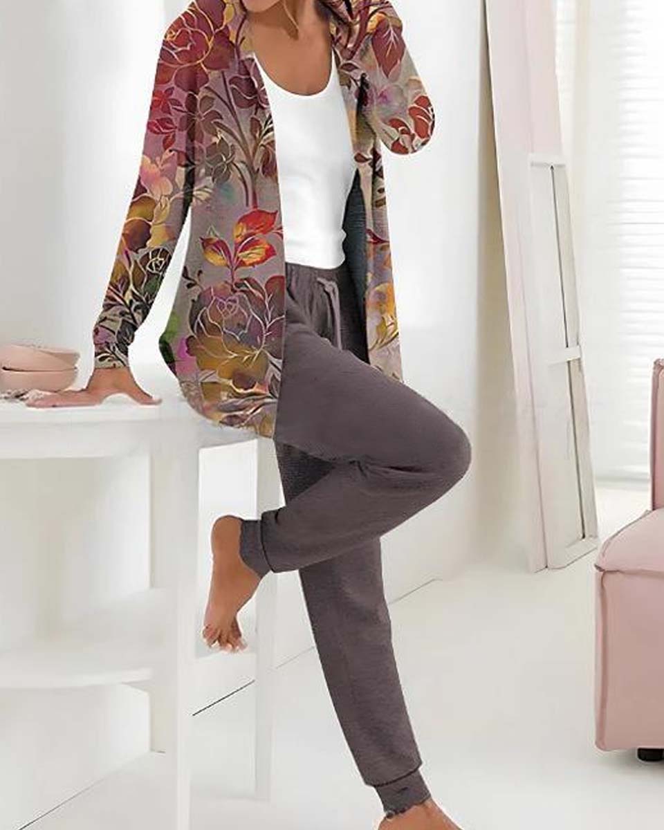 💖 Nuevo conjunto de algodón sencillo para otoño e invierno 2025
