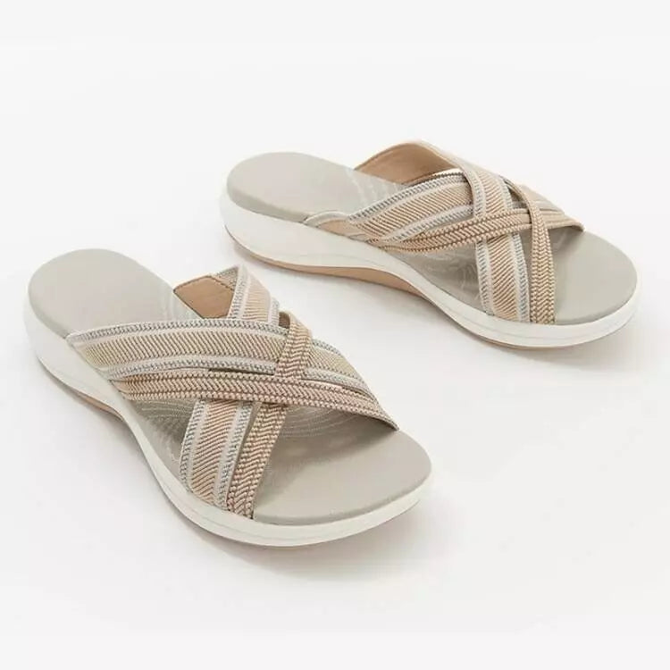 【35-43】🍃👡Sandale de dama de vară mărime mare cu platforma talpa ortopedica