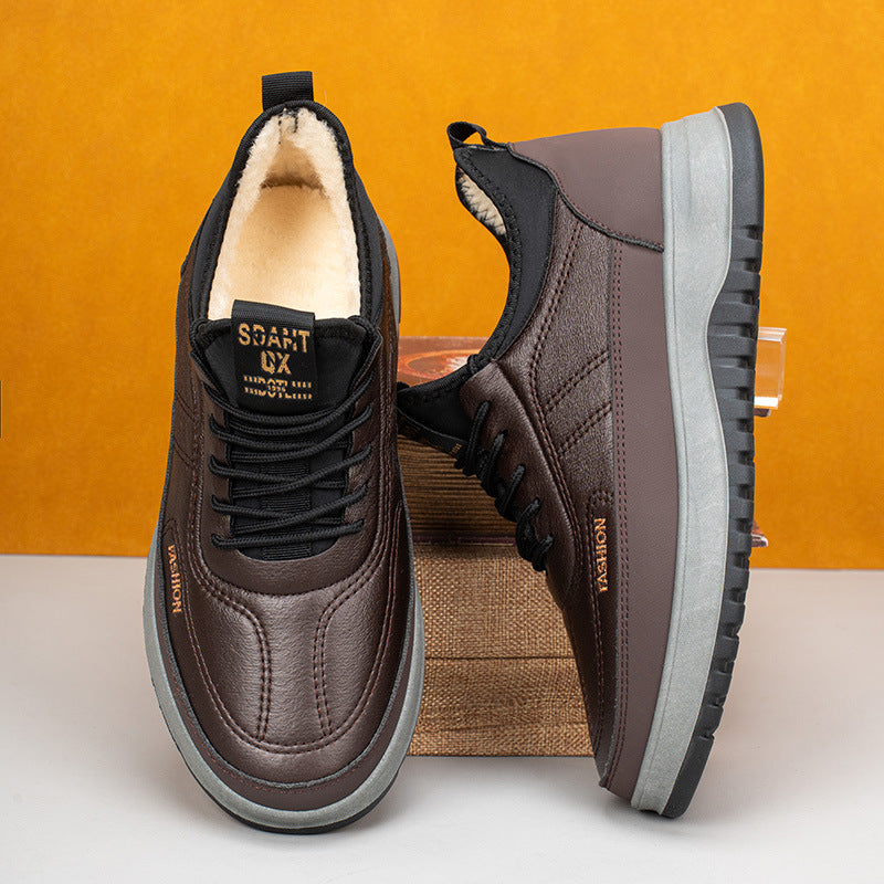 ⛄🔥【39-45】Nuevos zapatos deportivos casuales de invierno para hombre 2025, con suela suave y forro de terciopelo