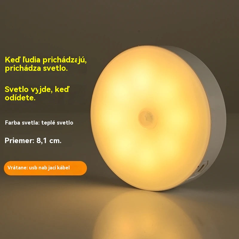 🏡💡【Kúpte 1 a získajte 1 zadarmo】Inteligentné LED svetlo so snímaním ľudského tela, ľahko sa nabíja a je praktické