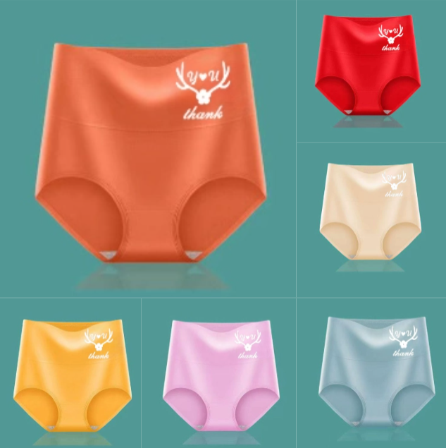 💕 Poslední den sleva 50 % - 【Sada 6 kusů】Nadzvednutí hýždí s vysokým pasem z vysoce kvalitní bavlny✨️ (45-95 kg)