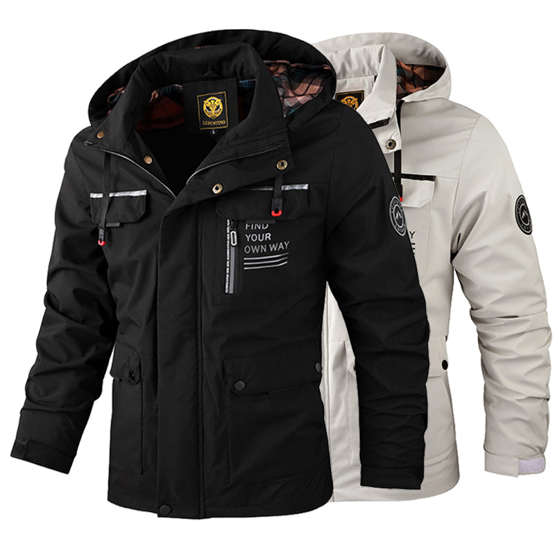 🔥【M~4XL】 2024 Nueva chaqueta de montañismo al aire libre impermeable a prueba de viento para hombres 3855379