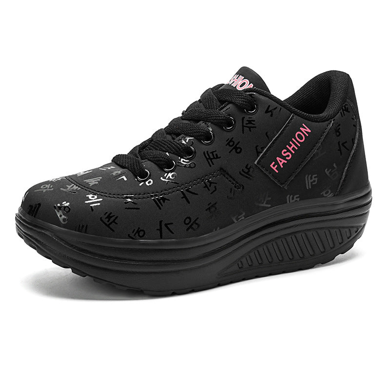 🔥【35-42】2025 Pantofi de sport platformă din piele moale cazual mărime mare