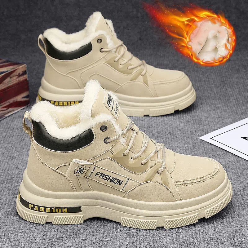 👞【39-44】2024 nuevas botas Martin cálidas de terciopelo grueso de invierno para hombres