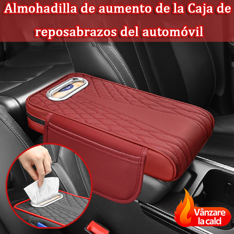 🚗👜Caja de almacenamiento multifuncional para coche 3 en 1 de piel.