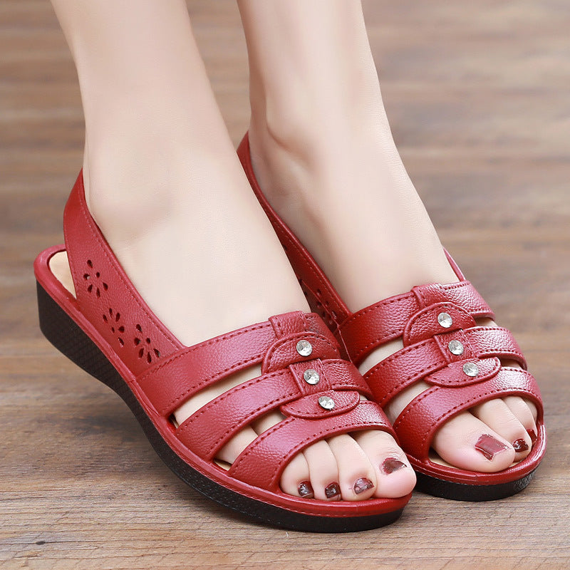 【36-40】Nuevas sandalias de verano para mujer, informales y cómodas, planas, antideslizantes y resistentes al desgaste