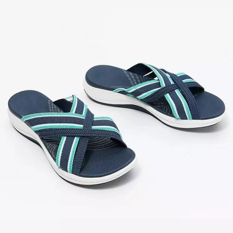 【35-43】🍃👡Sandale de dama de vară mărime mare cu platforma talpa ortopedica
