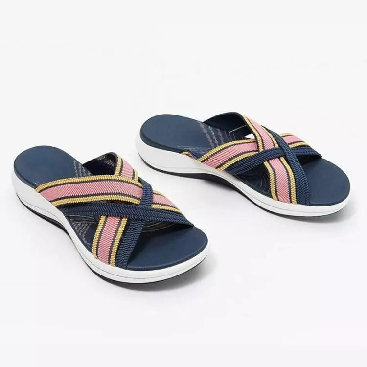 【35-43】🍃👡Sandale de dama de vară mărime mare cu platforma talpa ortopedica