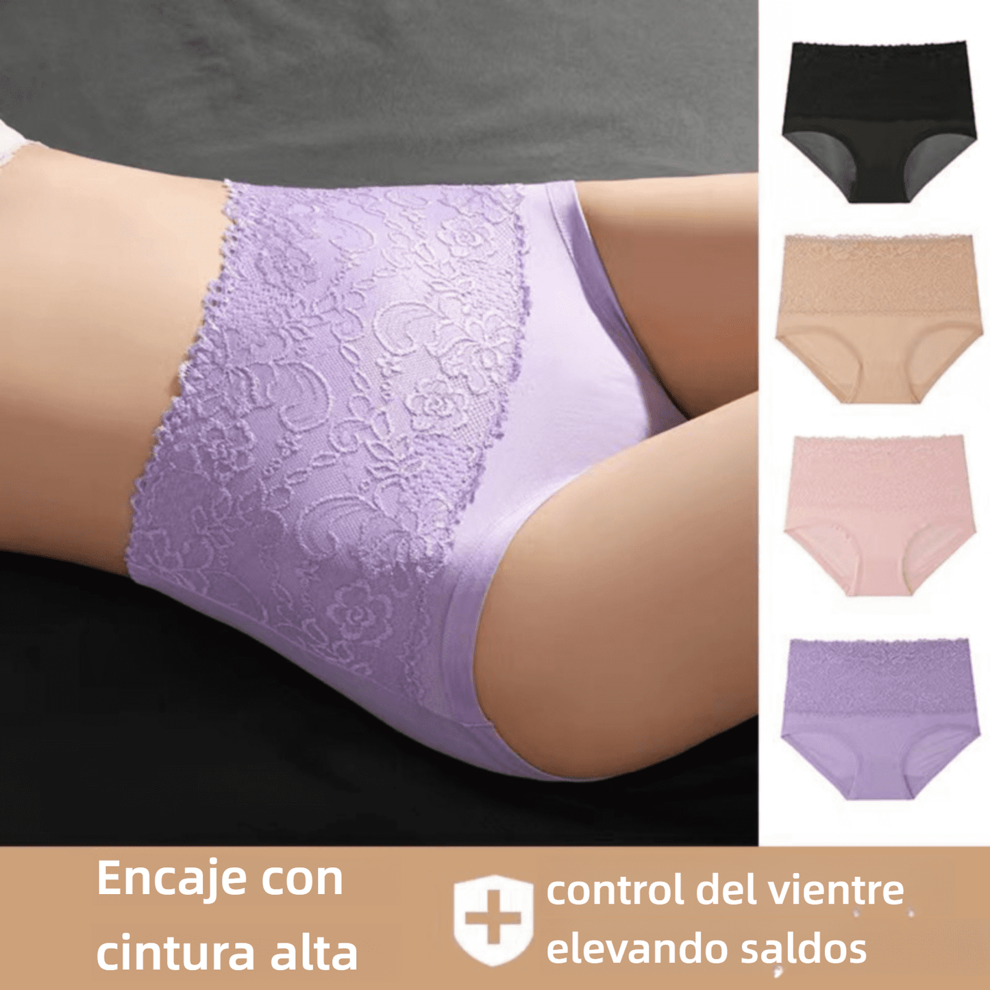 🔥【6 piezas】Último día de superventa: 2025 Ropa interior a prueba de fugas de cintura alta recientemente mejorada