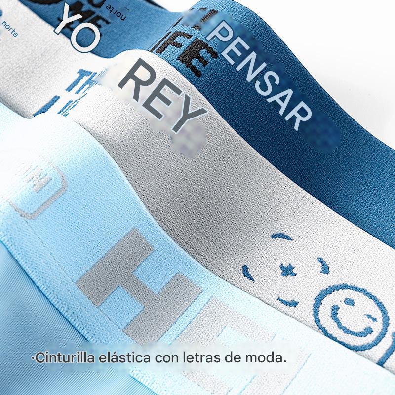🧊【Juego de 6 piezas】Calzoncillos tipo bóxer de seda de hielo finos y transpirables para hombre, superventas de verano