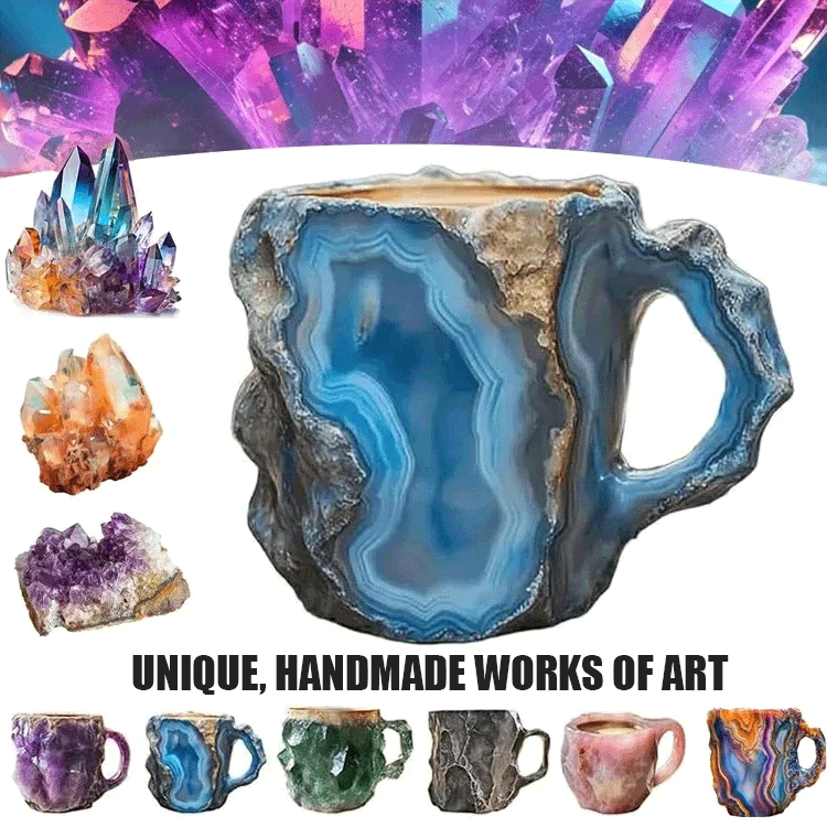 Compre 1 y obtenga 1 gratis🥰【salud + cerca de la naturaleza】 taza de café mineral de cristal