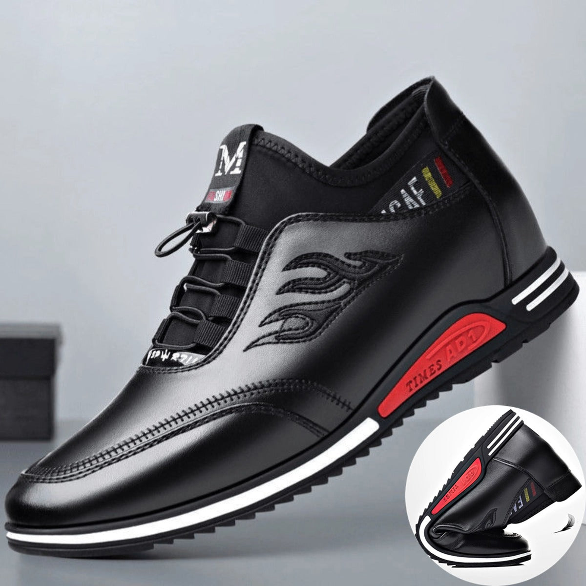 【39-44】2025 nuevos zapatos casuales de cuero para hombres de verano