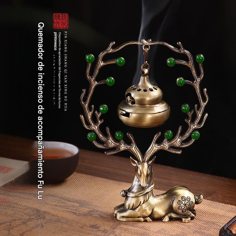 💖🌟🦌Riqueza próspera, larga vida, quemador de incienso + adornos de aromaterapia