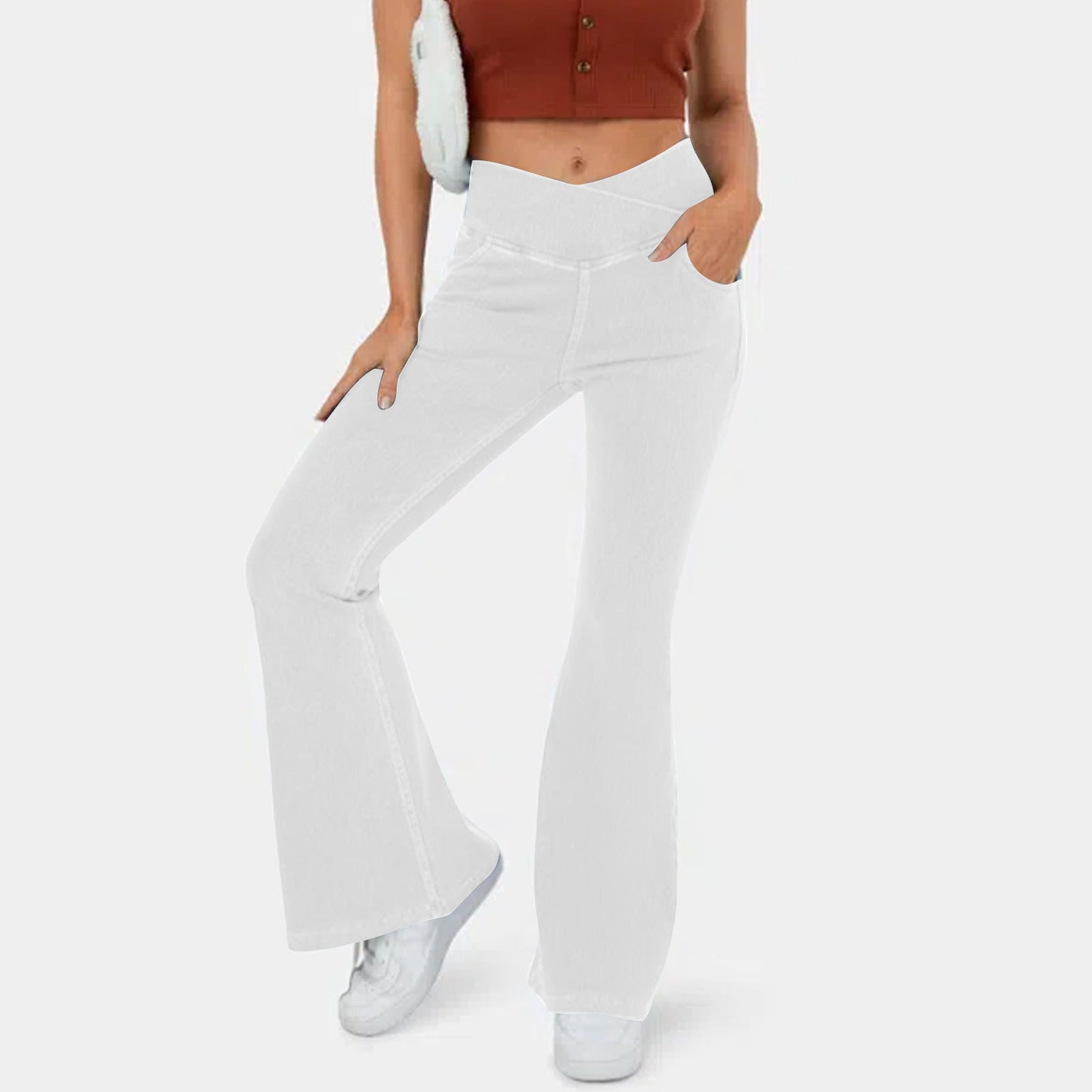 👖【Sleva 50 % na omezenou dobu】✨ – džíny s vysokým pasem, zeštíhlující a formující hýždě