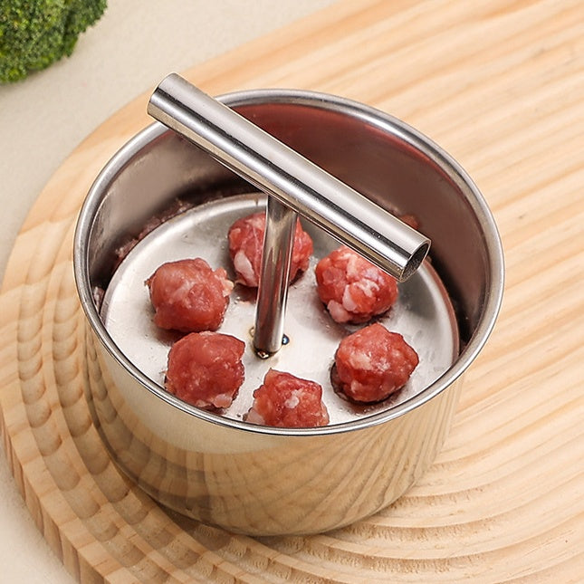 【Compre 1 y obtenga 1 gratis】Herramienta de cocina/molde para hacer albóndigas de acero inoxidable 304 para el hogar, ideal para albóndigas de carne y pescado🍖🐟