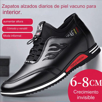 【39-44】2025 nuevos zapatos casuales de cuero para hombres de verano