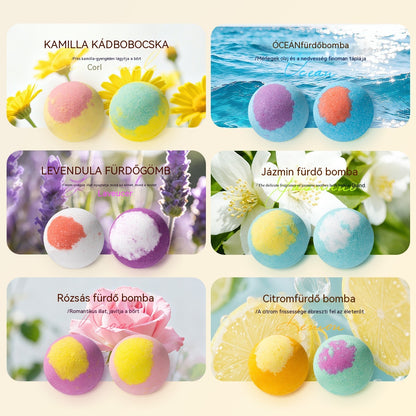 ✨🛀【Časově omezená sleva 50 %】✨ 12 vonných kuliček koupelové soli (30 g/ks), účinně odstraňují odumřelé kožní buňky a zanechávají vaši pokožku hladkou a vyživenou