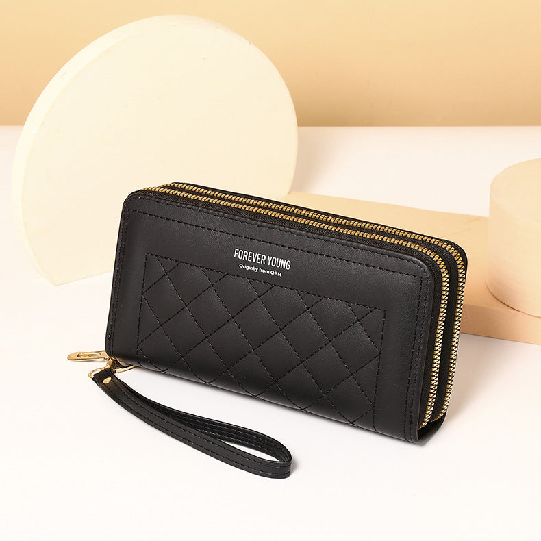 🔥👜2025, la última cartera de moda para mujer de múltiples capas con doble cremallera