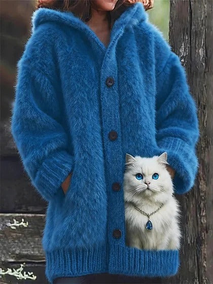 【S-5XL】Κομψό χαριτωμένο παλτό με κουκούλα για γάτες και σκύλους, φθινοπωρινό/χειμωνιάτικο στυλ