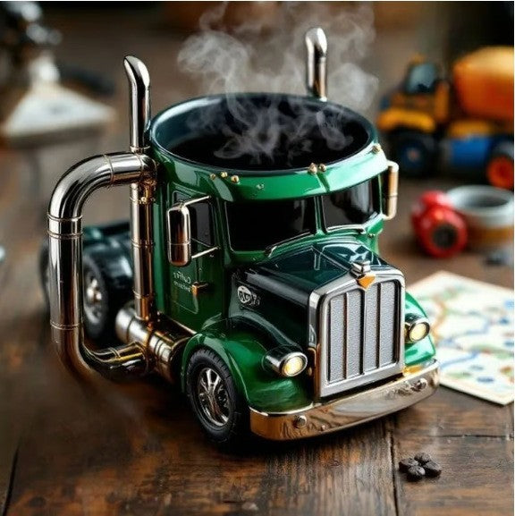 👍🚛Căni de cafea lucrate manual, în formă de camion【Limitat la două articole】