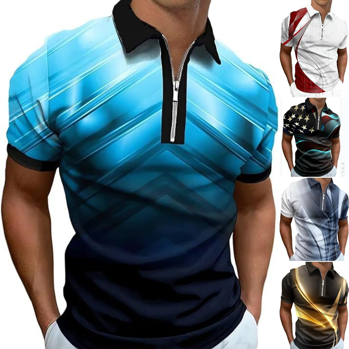 🏆【S-6XL】😎2024 Nuevo polo de manga corta para hombre
