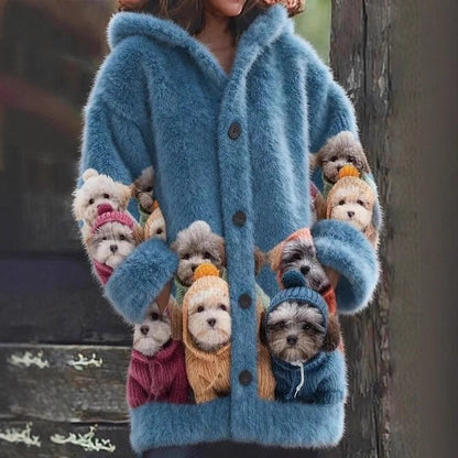 【S-5XL】Κομψό χαριτωμένο παλτό με κουκούλα για γάτες και σκύλους, φθινοπωρινό/χειμωνιάτικο στυλ